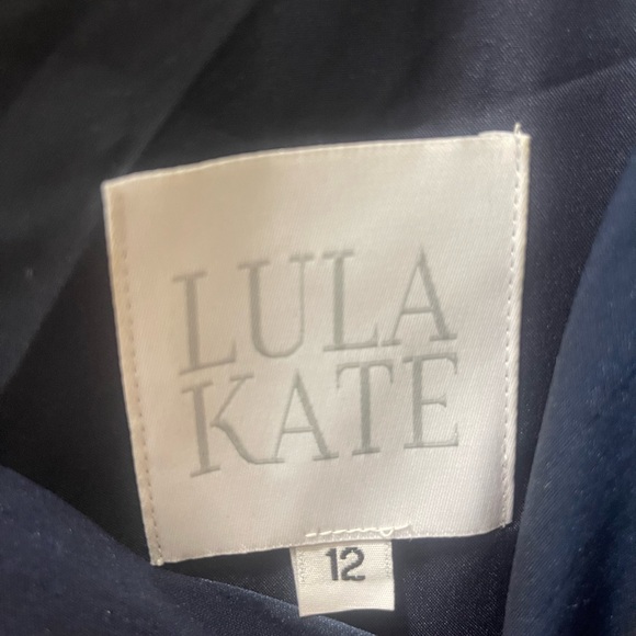 Elegant One Shoulder Navy Dress - Picture 3 of 3